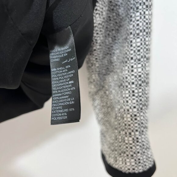 White House Black Market Textured Weave Polished Career Zipped Blazer [size 8] - Picture 10 of 10